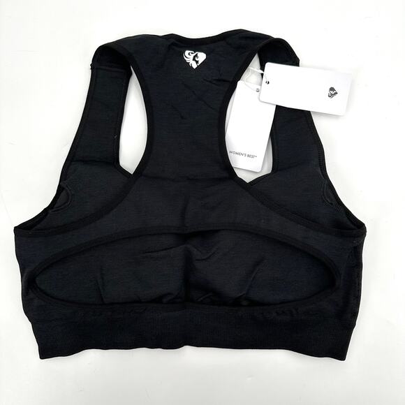 Women's Best Move Seamless Sports Bra in black marl Size XL - Picture 6 of 8